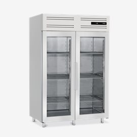 Kylskåp dubbel med glasdörrar MerCatus M1-1440